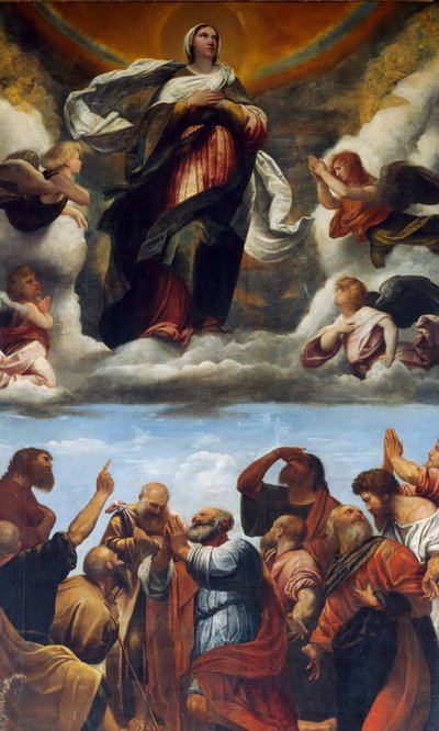 Assumption, Altarpiece by Alessandro Bonvicino Moretto