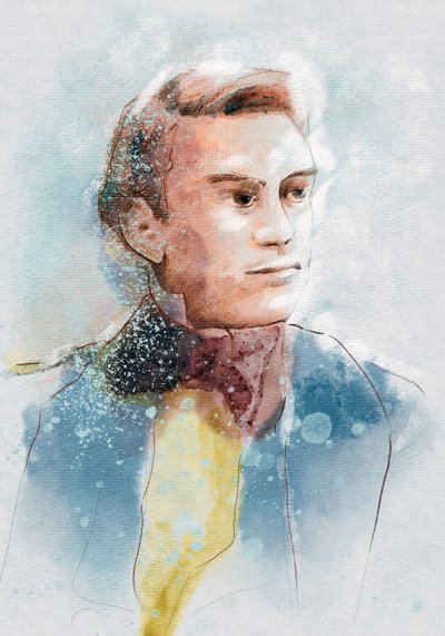 Alfred Nobel by Alessandro Lonati
