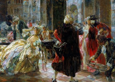 Café Florian in the 18th Century by Alessandro Milesi