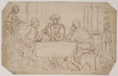 The Supper at Emmaus by Alessandro Moretto