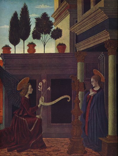 The Annunciation, c1449-1454 by Alesso Baldovinetti