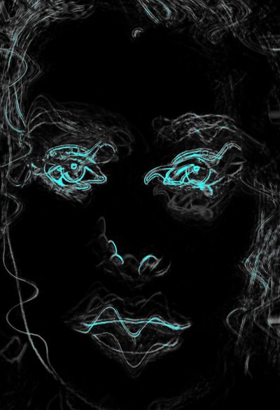 Blue Eyes Face by Alex Caminker