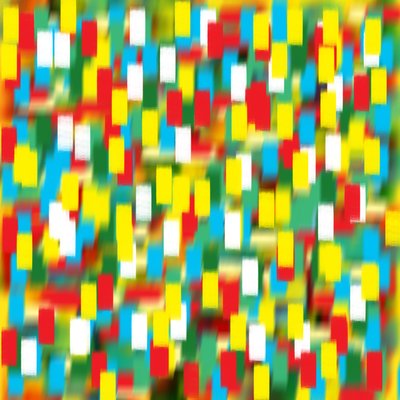 Vertical Puantilism Yellow by Alex Caminker