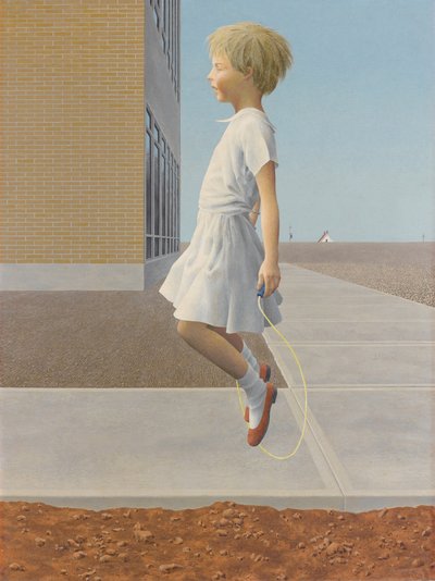 Child Skipping by Alex Colville