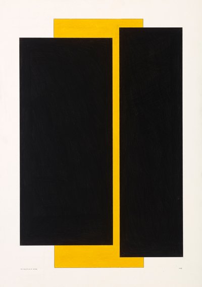Black on Yellow, 2022 by Alex Dunn