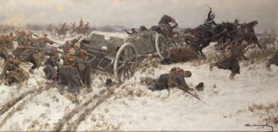 Military Skirmish by Alexander Alexeyevich Alexeyev