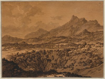 Mountain Landscape with a Hollow by Alexander Cozens