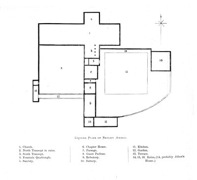 Ground Plan of Netley Abbey, 1897 by Alexander Francis Lydon