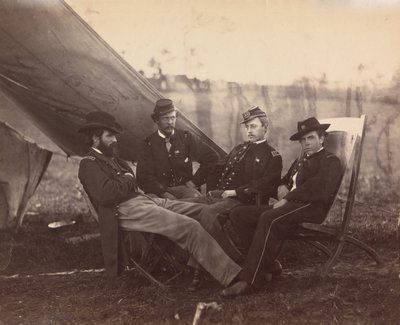 Four Officers by Alexander Gardner