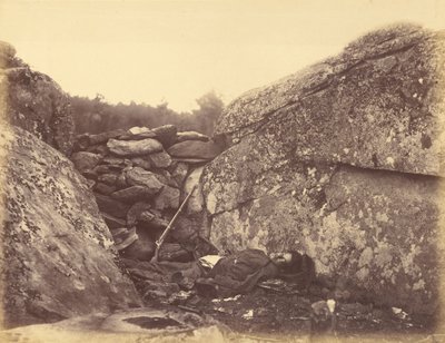 Home of a Rebel Sharpshooter, Gettysburg by Alexander Gardner
