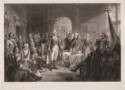 Washington and his Generals with Key by Alexander Hay Ritchie