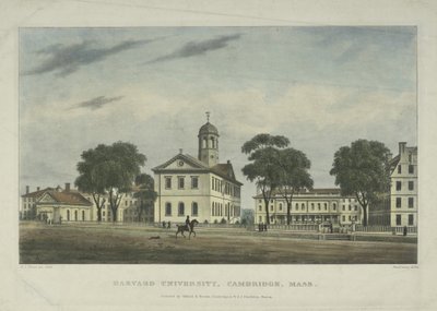 Harvard University, Cambridge, Mass., 1828 by Alexander Jackson Davis