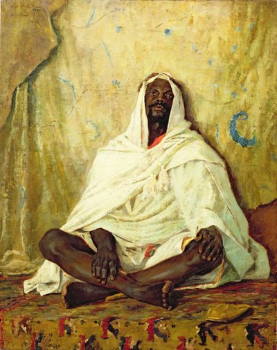Seated Arab by Alexander Mann
