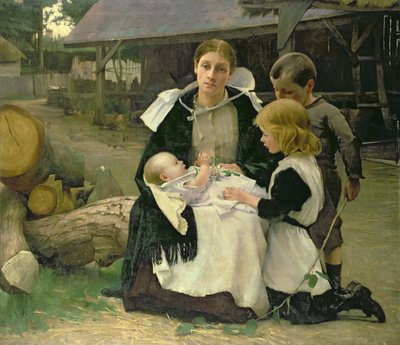 The New Baby by Alexander Mann