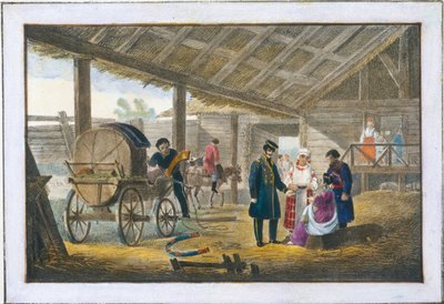 The Inn on the Roadside, 1820 by Alexander Pluchart