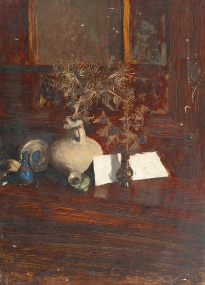 Still Life with Thistles by Alexander Rothaug