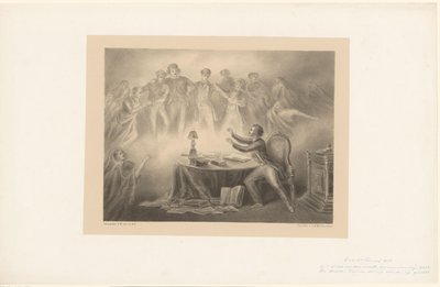 Man Sees Ghosts Appear by Alexander Ver Huell