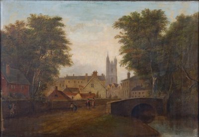 Cardiff from the North Road, c. 1784 by Alexander Wilson