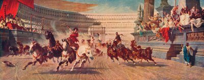 A Roman Chariot Race by Alexander von Wagner