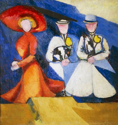 Three Female Figures by Alexandra Alexandrowna Exter
