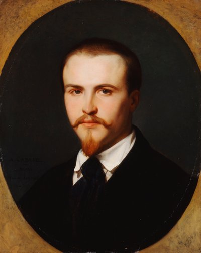 A Self-Portrait, bust length, 1847 by Alexandre Cabanel
