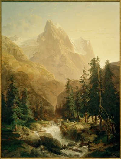 Alexandre Calame, Wetterhorn by Alexandre Calame