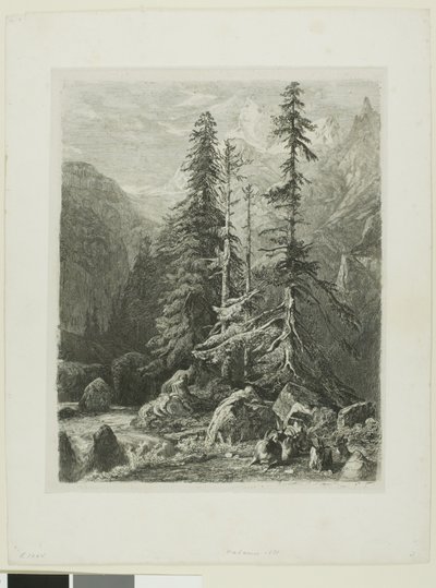 Alpine Landscape by Alexandre Calame