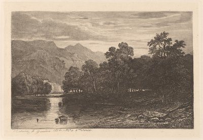 Mountain River by Alexandre Calame