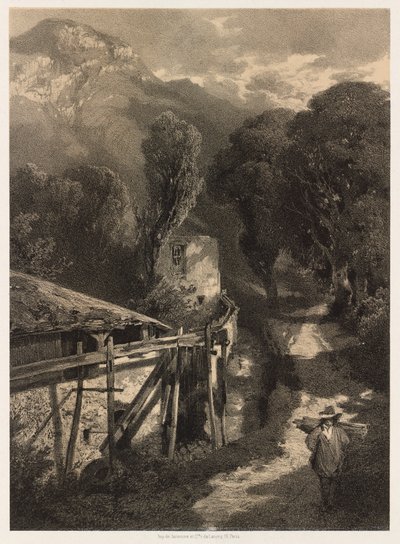 The Simplon Road, Meillerie, France by Alexandre Calame