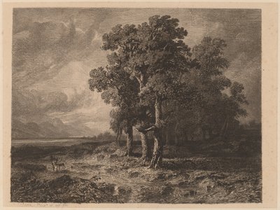 Trees in a Storm by Alexandre Calame