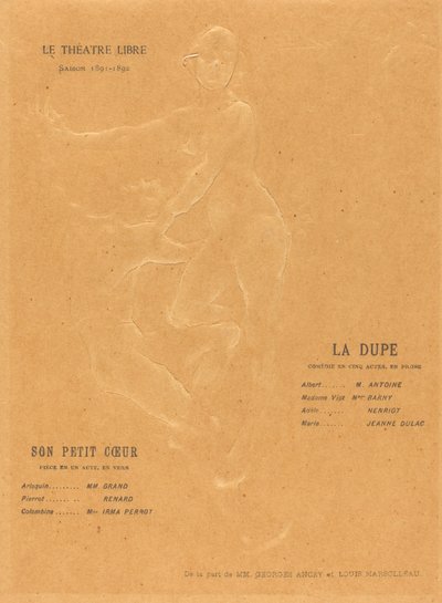The Dupe; Her Little Heart by Alexandre Charpentier