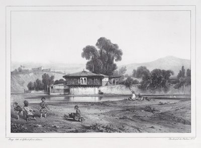 Turkish Barrack by Alexandre Gabriel Decamps