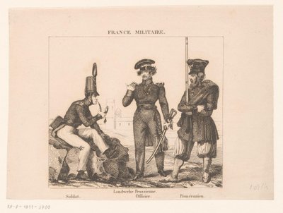 Three French Soldiers by Alexandre Lacauchie
