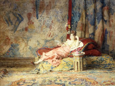 Harem Beauty by Alexandre Louis Leloir