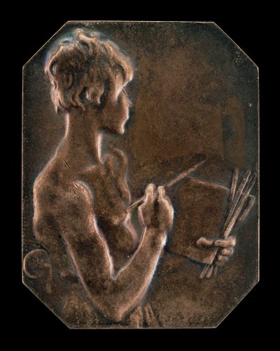 Painting La Peinture [Obverse] by Alexandre Louis Marie Charpentier