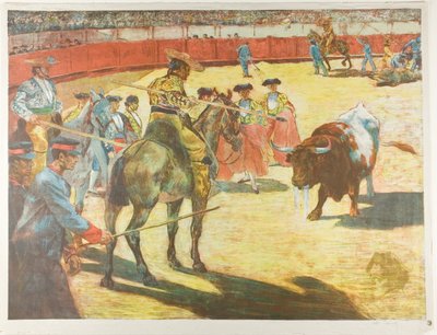 Bull-Fight by Alexandre Lunois