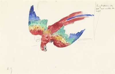 Parrot Looking Down by Alexandre Lunois