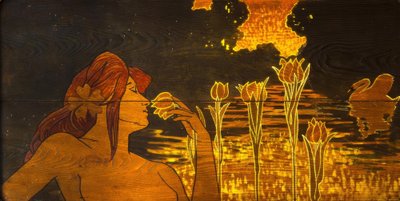 Marquetry. Circle of the Liceu by Alexandre de Riquer