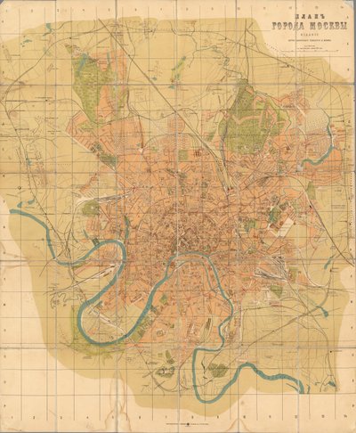 Plan of Moscow by Alexei Alexeevich Ilyin