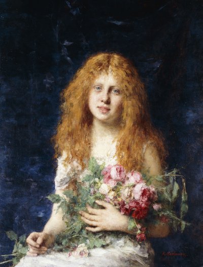 A Fair Rose by Alexei Alexevich Harlamoff
