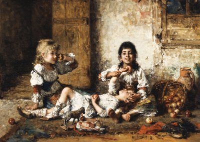 Happy Moments by Alexei Alexevich Harlamoff