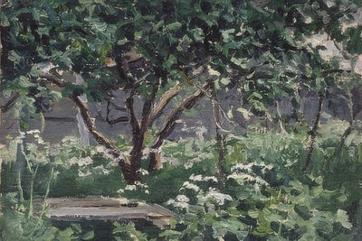 A Corner of the Garden. 1900-10 by Alexei Steipanovitch Stepanov