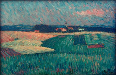 Village in Bavaria (Wasserburg / Kirch-Eisselfing) by Alexej von Jawlensky