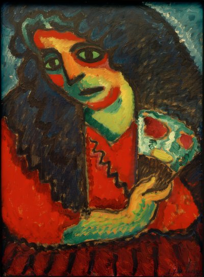 Woman with Fan by Alexej von Jawlensky