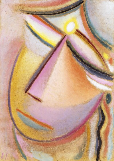 Heilandsgesicht: Neigender Kopf by Alexej von Jawlensky