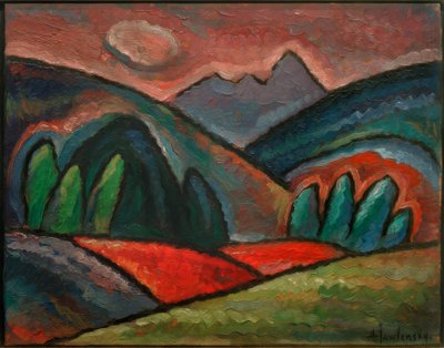 Landscape near Oberstorf by Alexej von Jawlensky