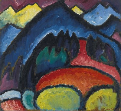 Oberstdorf - Mountains. 1912 by Alexej von Jawlensky