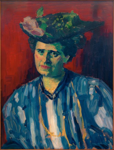 Portrait of Hedwig Kubin by Alexej von Jawlensky