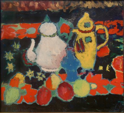Still Life with Yellow and White Jug by Alexej von Jawlensky