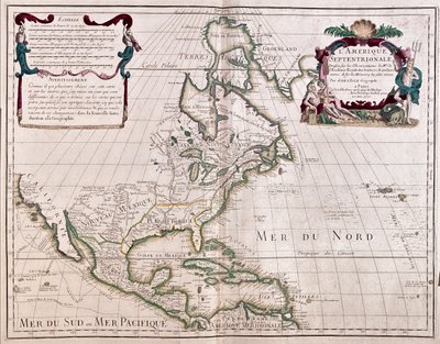 North America by Alexis Hubert Jaillot